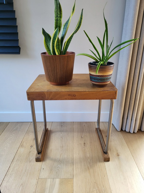 Image 1 of Rectangular side table or plant table (children's desk) , industrial style, Torck, Belgium