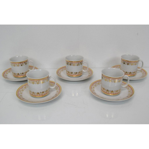 Set of vintage porcelain tea set by company Epiag D.F., Czechoslovakia 1960s