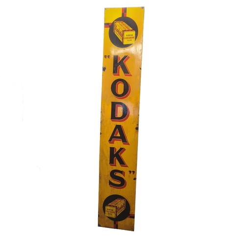 Large English Enamel Kodak Advertising Sign, 1930s/40s