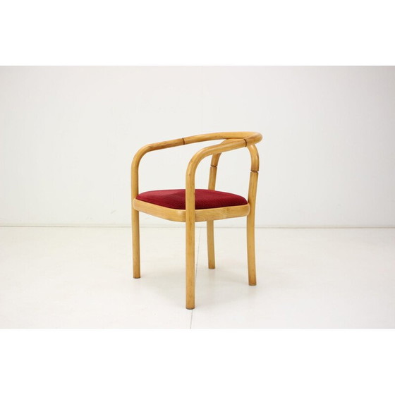 Image 1 of Mid-century armchair in wood and fabric by Ton, Czechoslovakia 1992