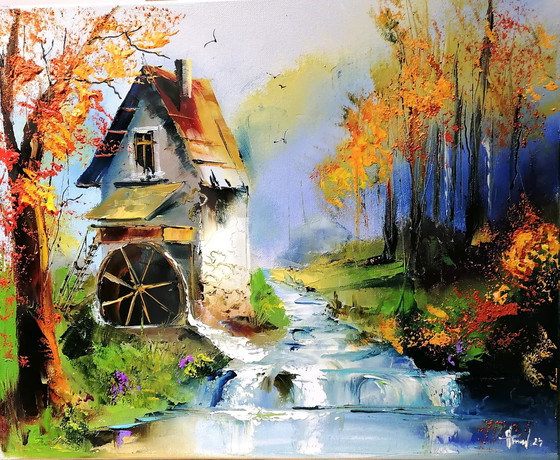 Image 1 of Alfred Aniol "Watermill"