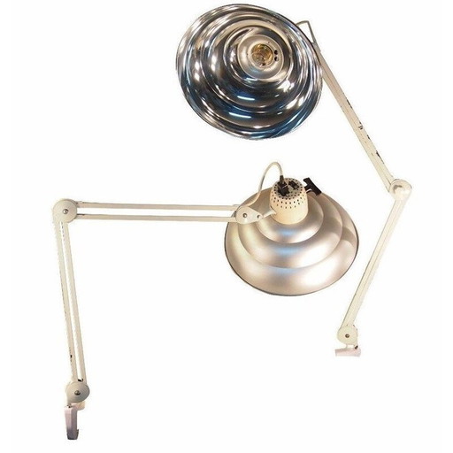 Pair of vintage chrome desk lamps, 1970