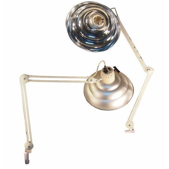 Image 1 of Pair of vintage chrome desk lamps, 1970