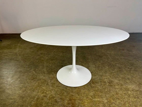 Image 1 of Knoll international Saarinen Tulip oval coffee table side table