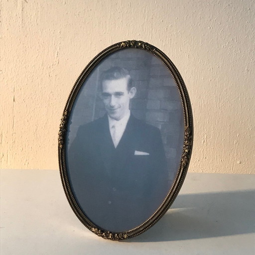 Oval Silver Plated Picture Frame