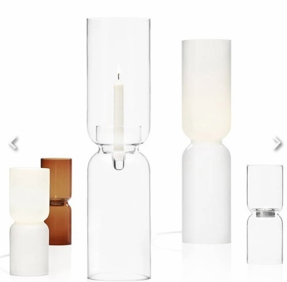 Image 1 of 2 X Iittala - Lantern Candlestick 60 Cm + Apparatus + Glass