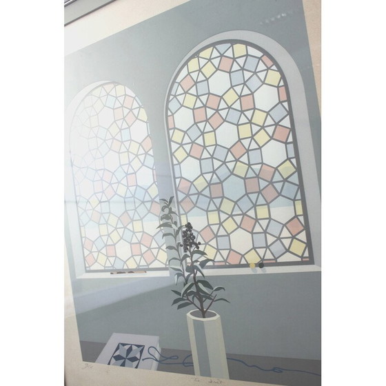 Image 1 of Vintage lithograph “The secret” by James Hussey, England 1982