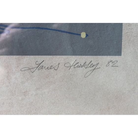 Image 1 of Vintage lithograph “The secret” by James Hussey, England 1982