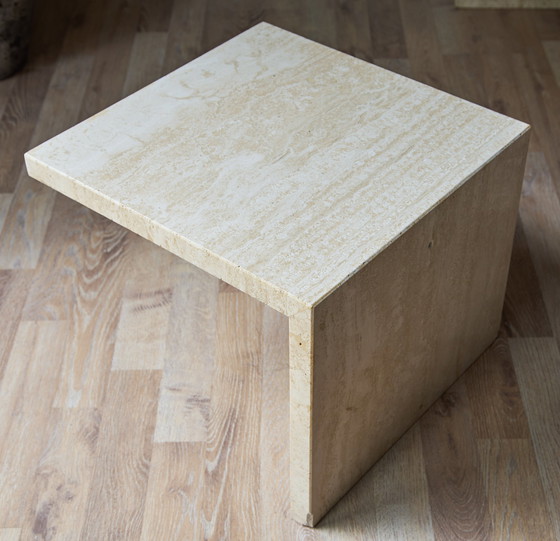 Image 1 of Travertine coffee table 4 pieces 70s/80s