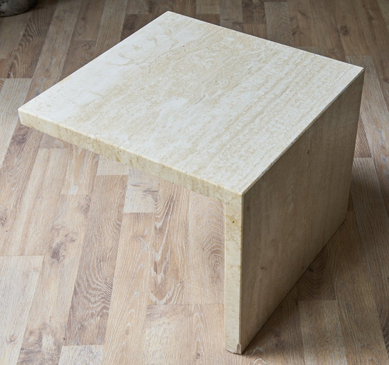 Image 1 of Travertine coffee table 4 pieces 70s/80s