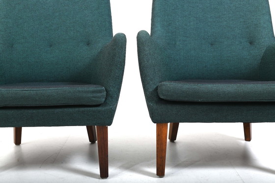 Image 1 of Rare Pair of AV-53 Easychairs by Arne Vodder 1953