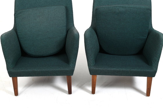 Image 1 of Rare Pair of AV-53 Easychairs by Arne Vodder 1953