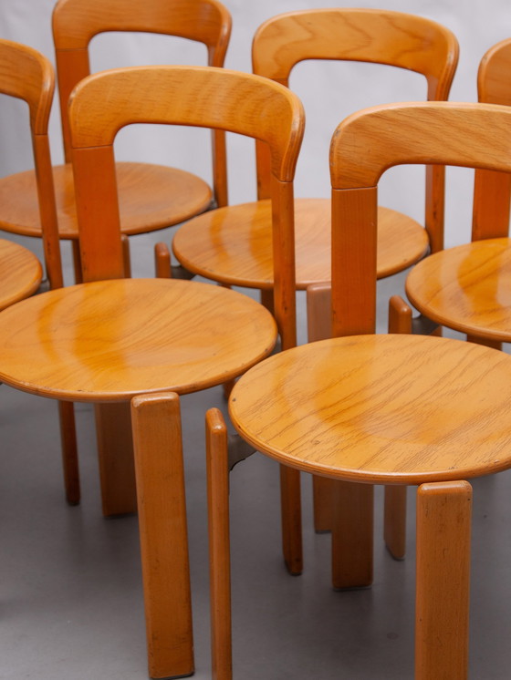 Image 1 of Bruno Rey Stacking Chairs Designed By Kush & Co, Germany, 1971, Model 3300