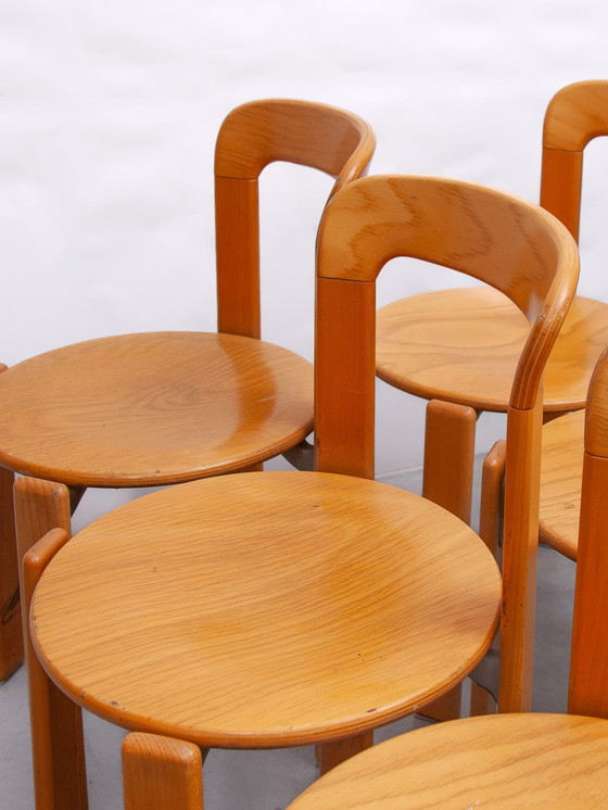 Image 1 of Bruno Rey Stacking Chairs Designed By Kush & Co, Germany, 1971, Model 3300