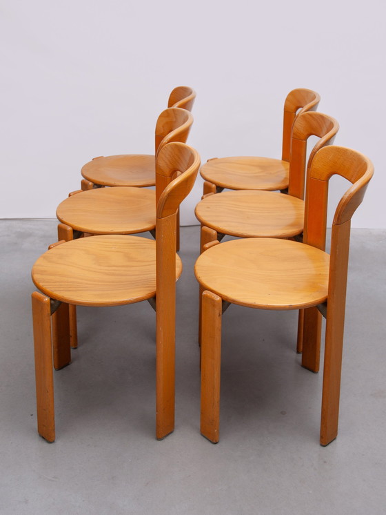 Image 1 of Bruno Rey Stacking Chairs Designed By Kush & Co, Germany, 1971, Model 3300