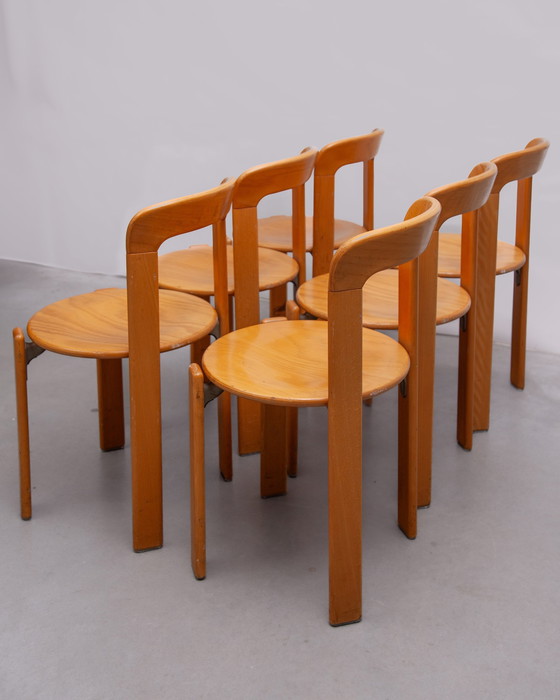 Image 1 of Bruno Rey Stacking Chairs Designed By Kush & Co, Germany, 1971, Model 3300