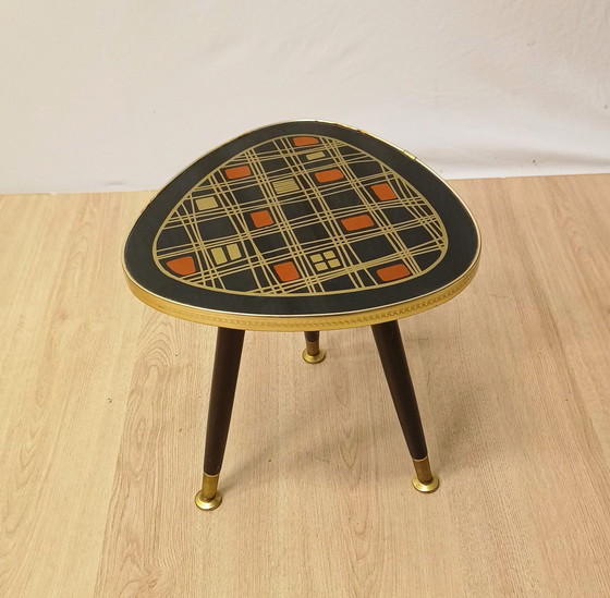 Image 1 of Fifties Plant Table With Glass Plate