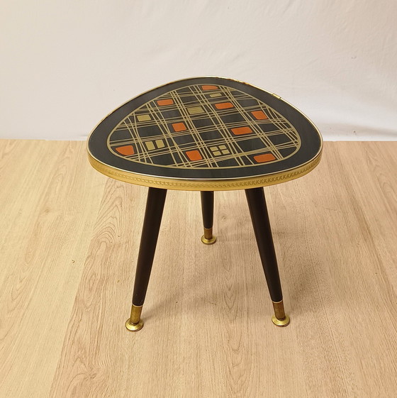 Image 1 of Fifties Plant Table With Glass Plate