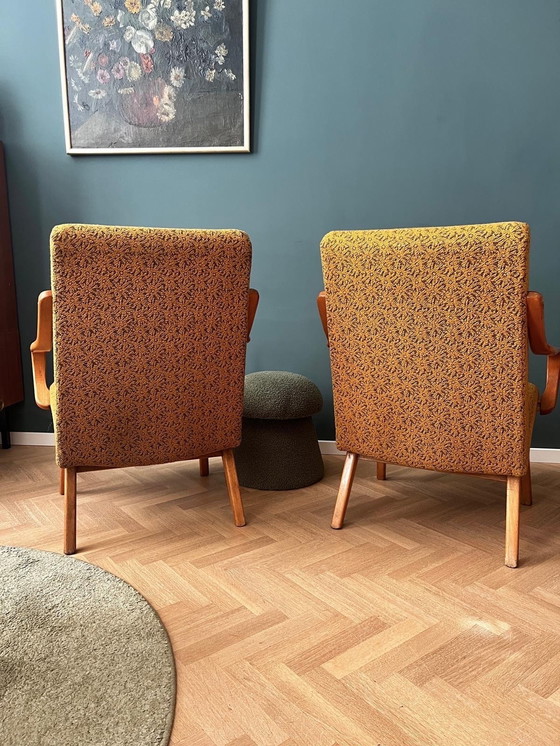 Image 1 of Set Of 2 Armchairs Jarislav Smidek For Ton From The Years 50-60