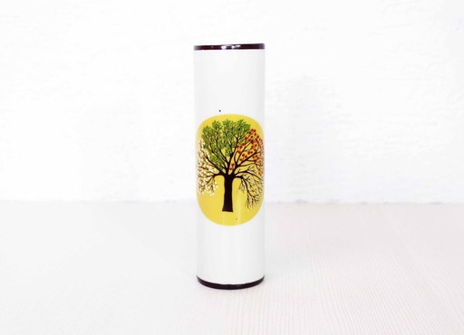 Vase vintage en céramique "4 saisons"