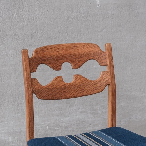 Image 1 of Set of 6 vintage dining chairs model "Razor back" in oakwood by Henning Kjaernulf, Denmark 1960