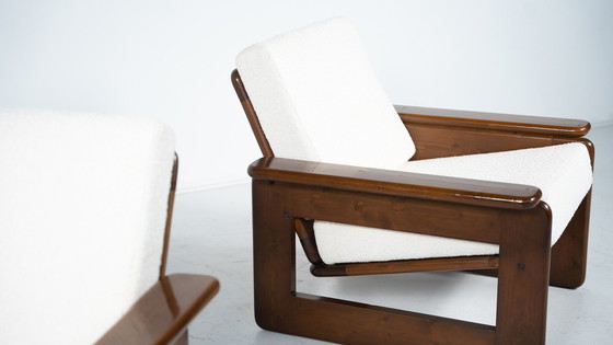 Image 1 of Mid-Century Modern Pair Of Armchairs, Italy, 1960S - New Upholstery