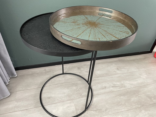 Ethnicraft tray round side table