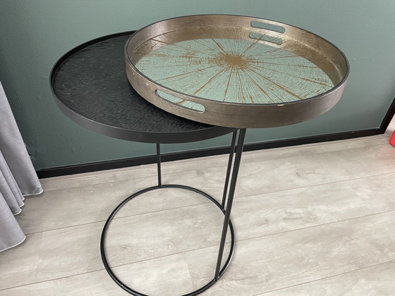 Image 1 of Ethnicraft tray round side table