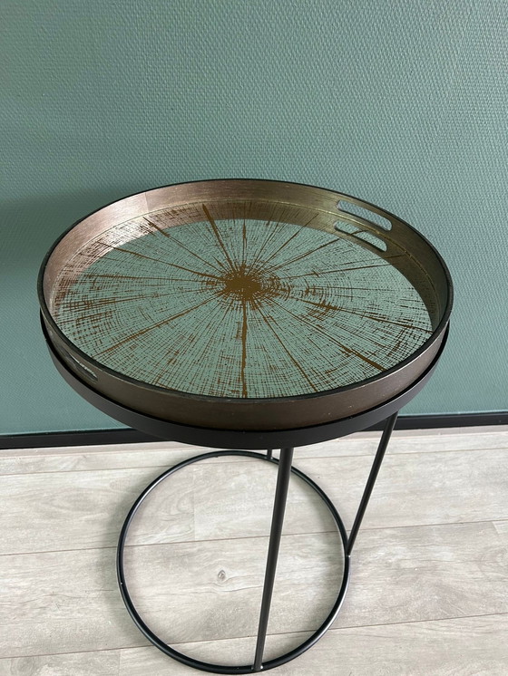 Image 1 of Ethnicraft tray round side table