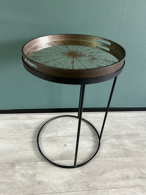 Ethnicraft tray round side table