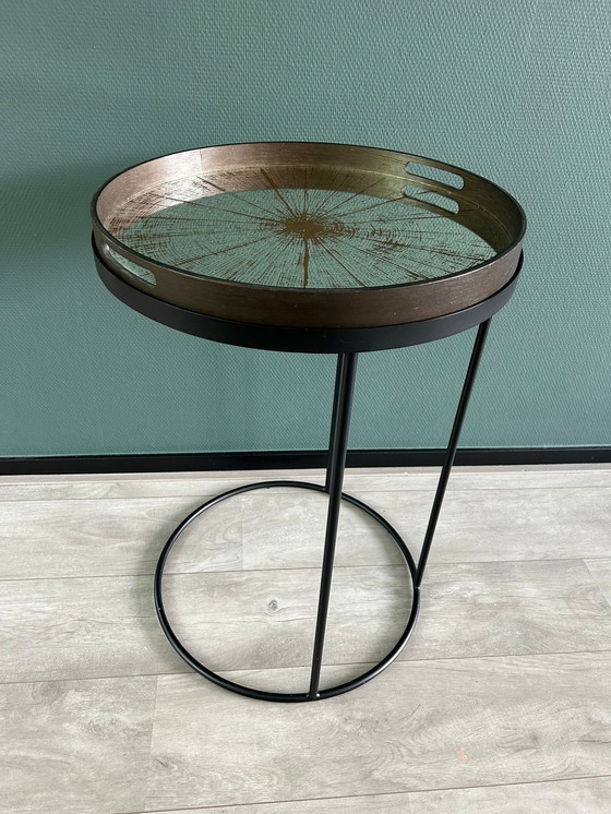 Image 1 of Ethnicraft tray round side table