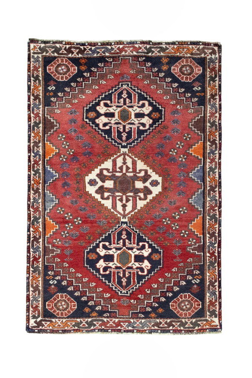 Hand-knotted Shiraz nomad rug - 171 X 115 Cm