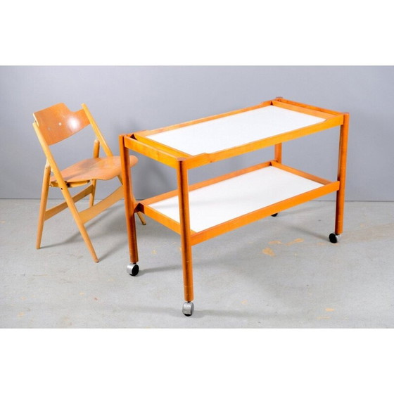 Image 1 of Vintage teak wood serving cart, Germany