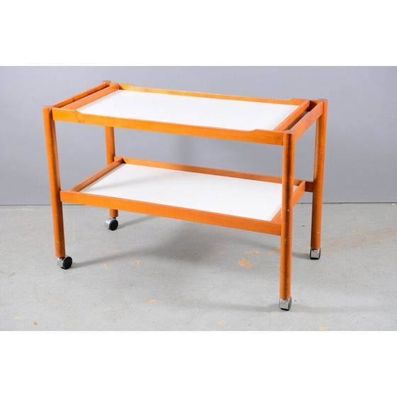 Image 1 of Vintage teak wood serving cart, Germany