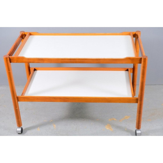 Image 1 of Vintage teak wood serving cart, Germany