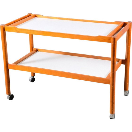 Image 1 of Vintage teak wood serving cart, Germany