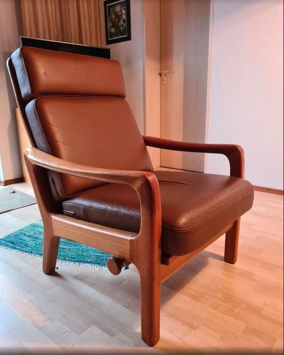 Image 1 of Danish Design classic recliner chair by Jens-Juul Christensen for JK Denmark ca. 1960s