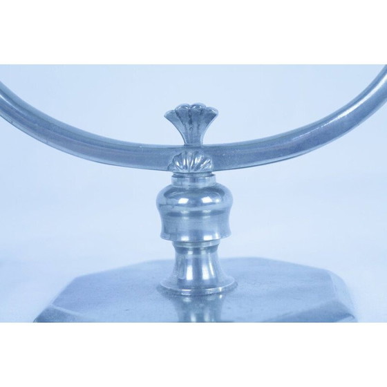 Image 1 of Pair of vintage pewter candlesticks by Gab, Sweden 1930