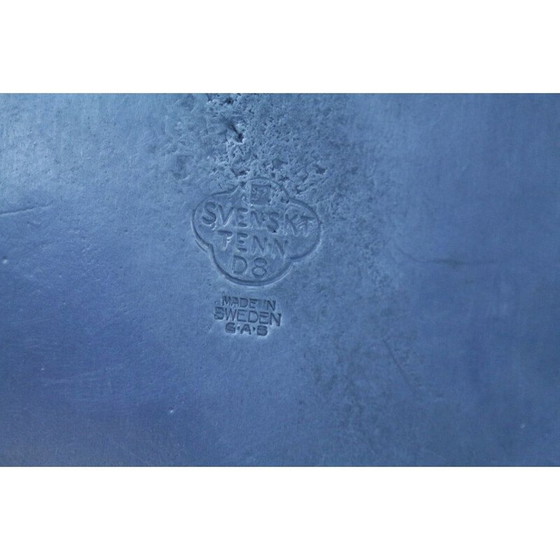 Image 1 of Pair of vintage pewter candlesticks by Gab, Sweden 1930