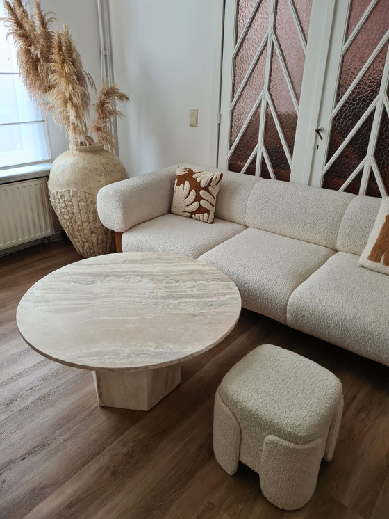 Image 1 of Vintage Traventin coffee table