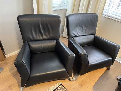 2x Rolf Benz fauteuil