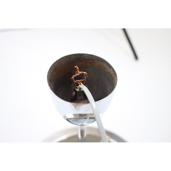 Image 1 of Vintage metal and glass suspension lamp, Germany 1972