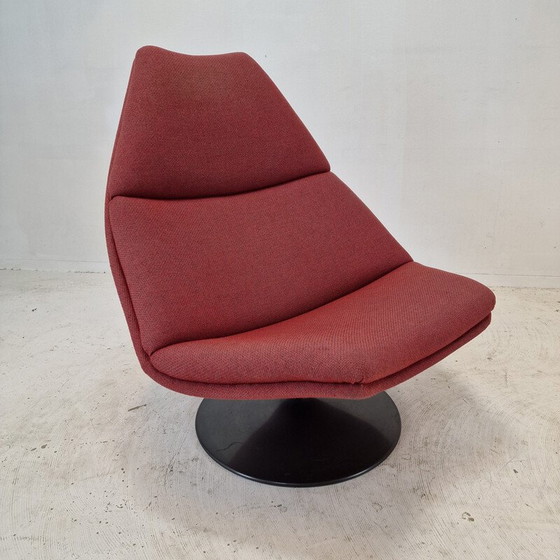 Image 1 of Vintage F510 armchair in wood and metal by Geoffrey Harcourt for Artifort, 1970