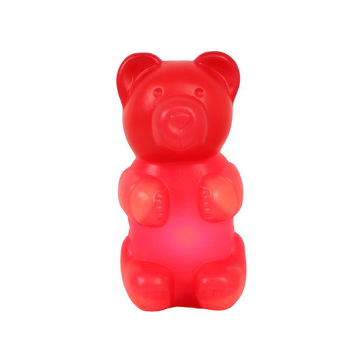 Lampe Gummi Bear Rouge Messow Years 90s Vintage Pop Art Lampe de nuit 31cm