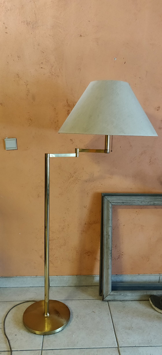 Image 1 of Vintage Brass Floor Lamp