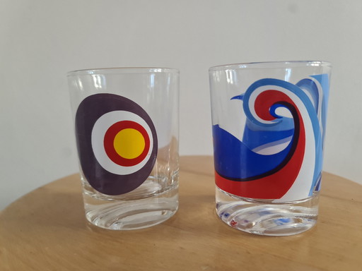 2 vasos italianos vintage para beber
