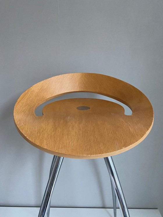 Image 1 of Sigurdur Thorsteinsson - Design Group Italia - Magis - Barstool Model 'Lyra' - Light Oak