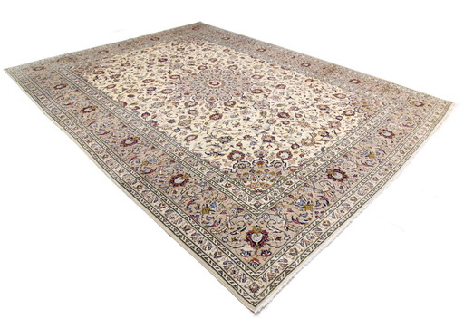 Original Hand-Knotted Persian Carpet Keshan 395 X 294 Cm Very Top Condition Fine