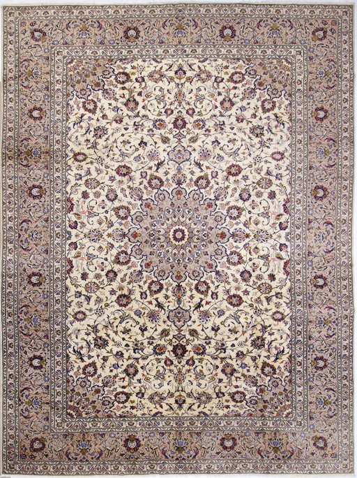 Original Hand-Knotted Persian Carpet Keshan 395 X 294 Cm Very Top Condition Fine