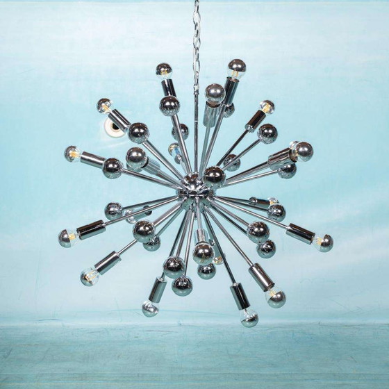 Image 1 of Space age XXL Sputnik pendant lamp chrome